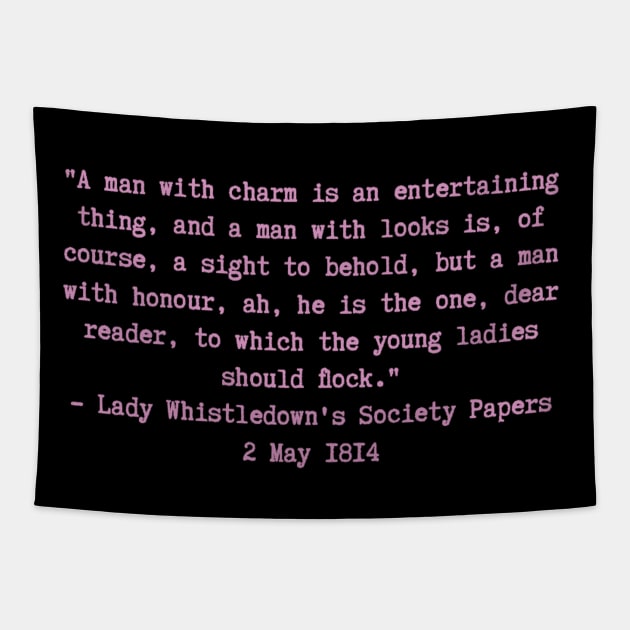 Lady Whistledown Society Paper Tapestry by ataurusinabookshop