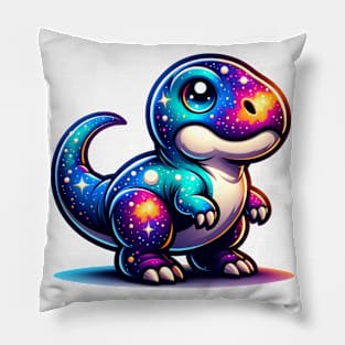 Cute Dino Galaxy Pillow