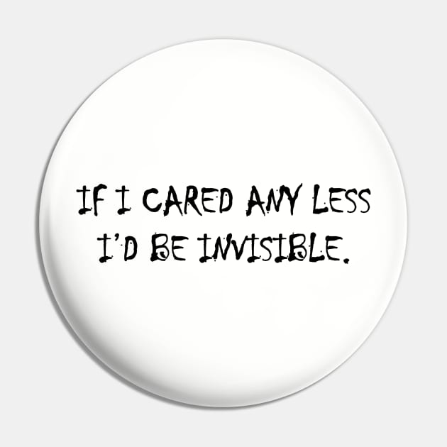 Invisible (Black) Pin by artofadornment