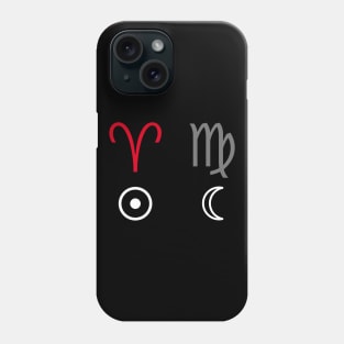 Aries Sun Virgo Moon Zodiac Sign Phone Case