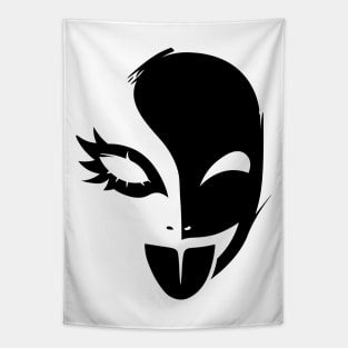 Funny Mask - Black Tapestry