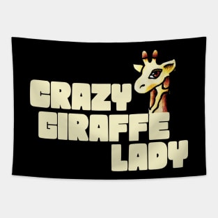 Crazy Giraffe Lady Tapestry