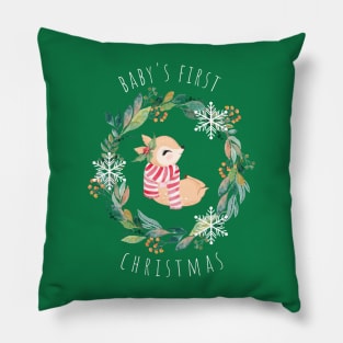 Baby's First Christmas Pillow