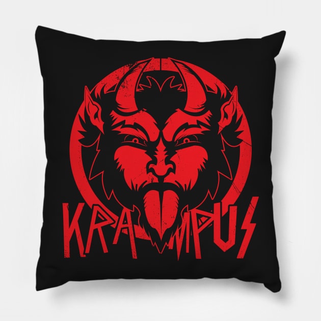 Krampus - Sleigher of the Holidays Pillow by Gimmickbydesign