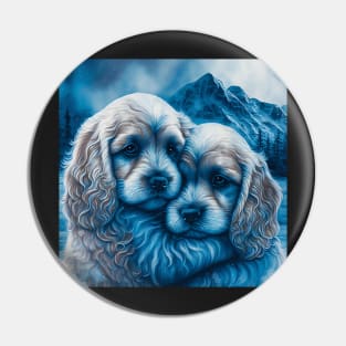 Two Cute Cavoodles Pin