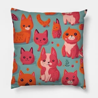 Pets Together Pillow