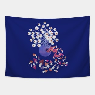 Mushroom cute monster Tapestry