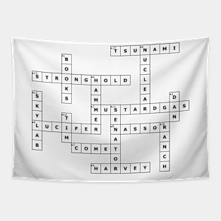 (1977LH) Crossword pattern with words from a famous 1977 science fiction book. Tapestry