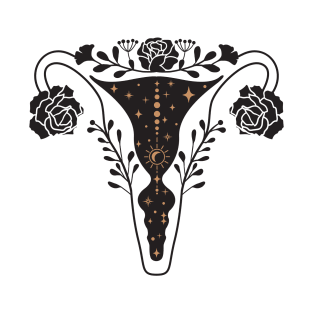 Floral Uterus T-Shirt