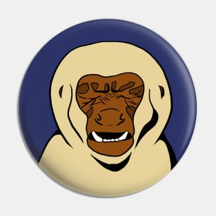 Disappointed Monkey - Funny Animal Design Pin