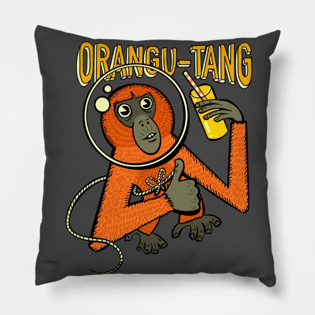 The Orangu Tang Pillow by Matt and Mattinglys Ice Cream Social