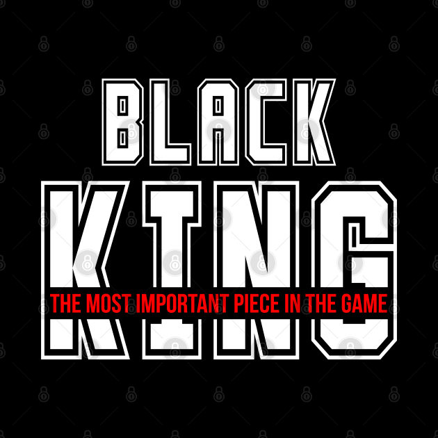 Black King Black History Month Gift For Proud Black Men by BadDesignCo