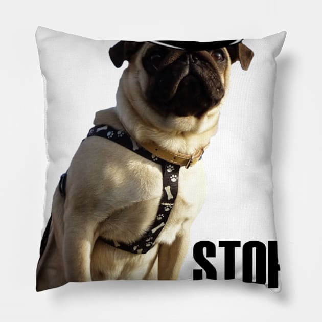 POLICE DOG Pillow by GClothes