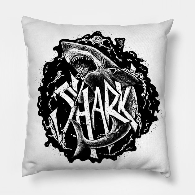 Shark Pillow by mattleckie