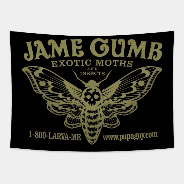 Jame Gumb Exotic Moths and Insects Tapestry by MindsparkCreative