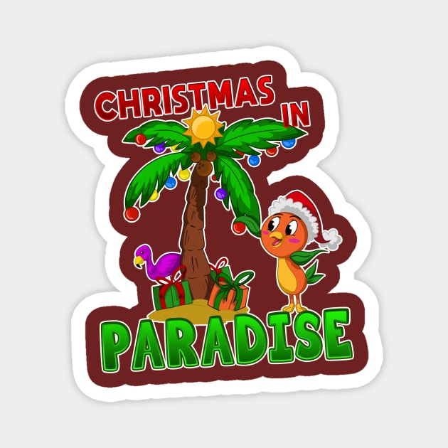 Christmas In Paradise Magnet by AttractionsApparel