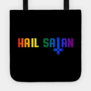 Hail Satan Rainbow | Satanic Pride LGBTQ Tote