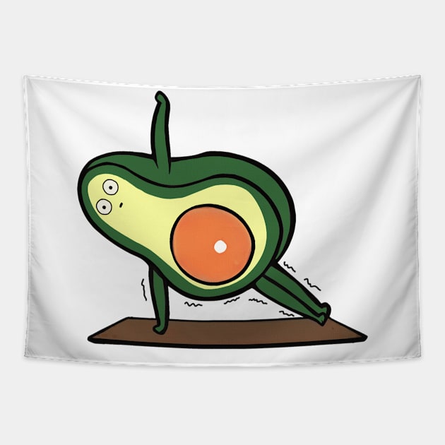 Funny avocado Tapestry by MasutaroOracle