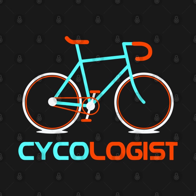 Cycologist Cycling Bicycle Cyclist Road Bike Triathlon Color by little.tunny