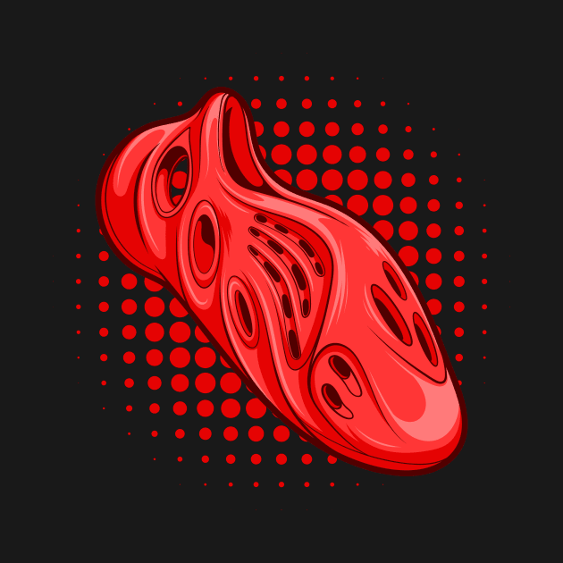 Vermillion Foam Runner Clog by milatees