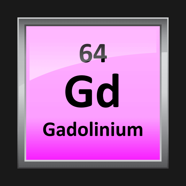 Gadolinium Periodic Table Element Symbol by sciencenotes