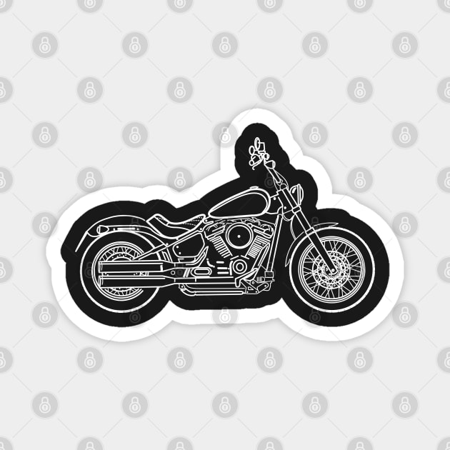 Cool motorcycle Magnet by Aurealis