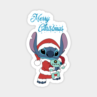 Merry Christmas Stitch Magnet