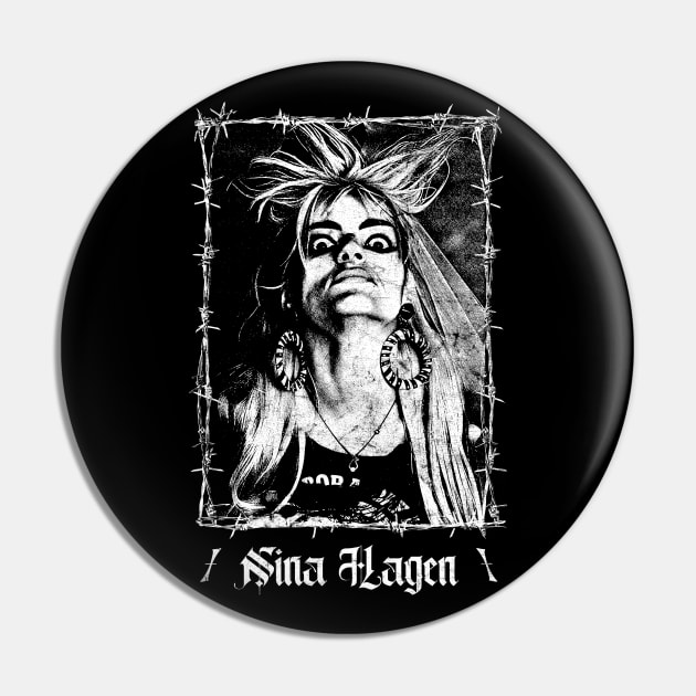 Nina Hagen / Punksthetic Fan Design Pin by DankFutura