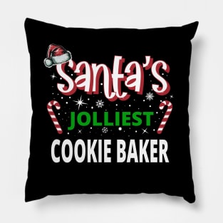 Santa's Jolliest Cookie Baker - Merry Xmas For Funny Christmas Pillow