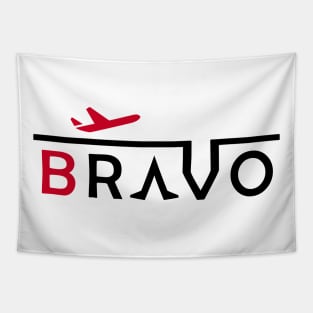 BRAVO Aviation Phonetic Alphabet Pilot Airplane Tapestry