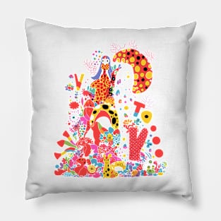 Psychedelic Garden Party! Pillow