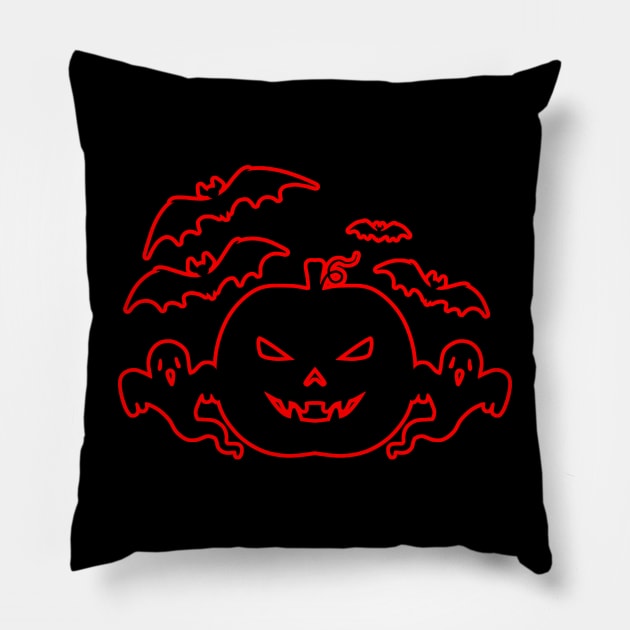 Halloween Silhouette Pillow by Introvert Home 