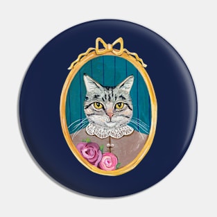 Cat Cameo Pin