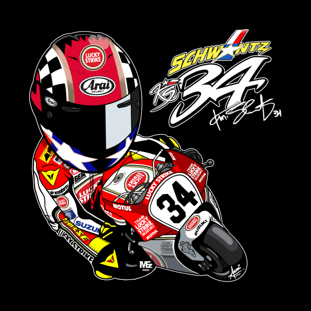 Kevin Schwantz Lucky Strike Suzuki Tribute by MFz Studioz