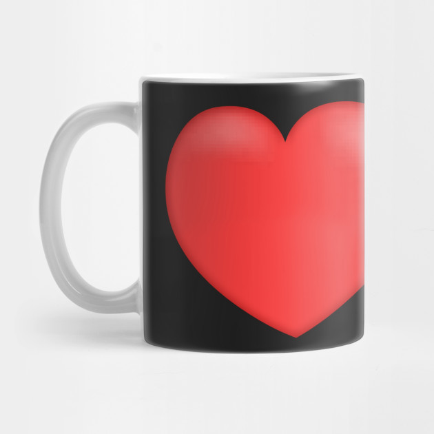 glitch overlay letter heart