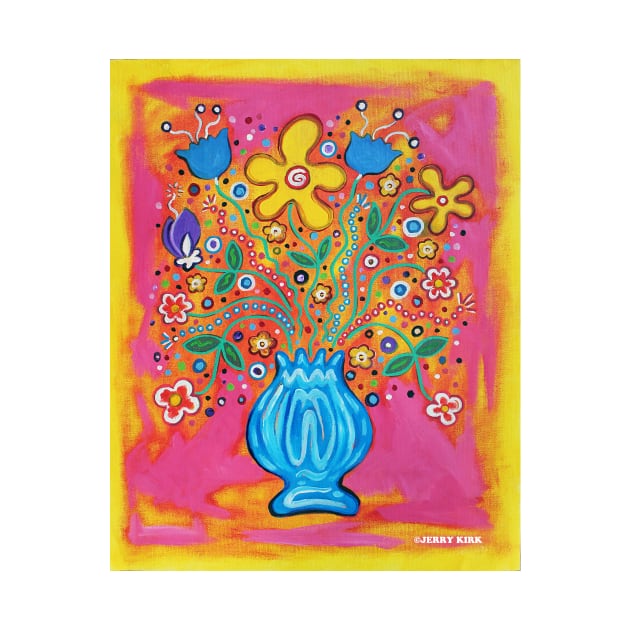 'Flowers in a Blue Vase' by jerrykirk