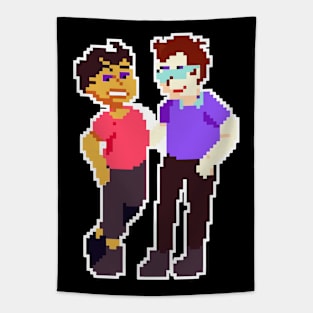 Pixel Art Pride Boy Love Tapestry