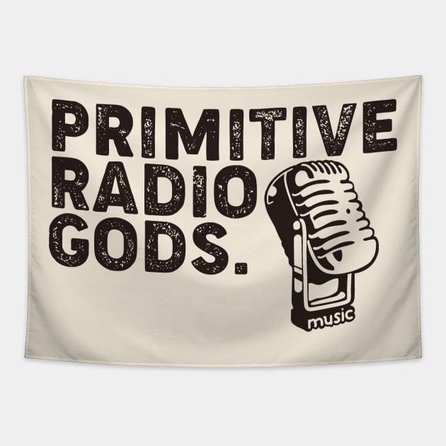 Vintage Primitive Radio Station Tapestry by provokta art.directory