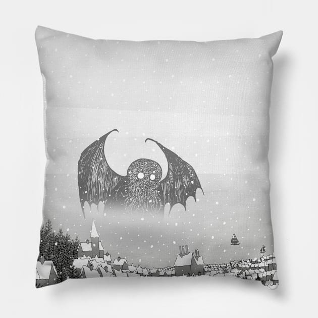 Cthulhu in the Snow Pillow by djrbennett