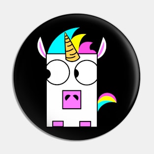 Square Unicorn Pin