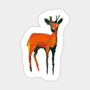 artsy deer Magnet