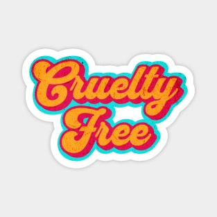 Retro Cruelty-Free Graphic Logo Magnet