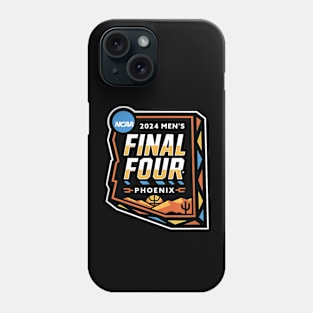 NCAA Final Four 2024 Basketball Phoenix Official Logo Phone Case