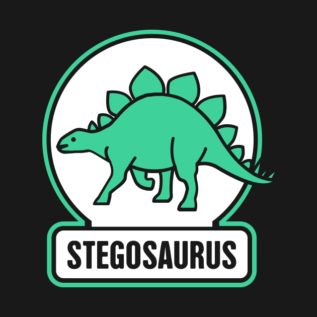 STEGOSAURUS | Dinosaur Graphic Gift by MeatMan