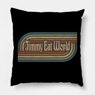 Jimmy Eat World Vintage Stripes Pillow