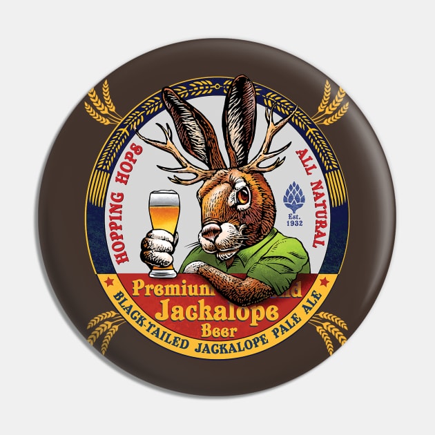 Jackalope Pale Ale Pin by ChetArt