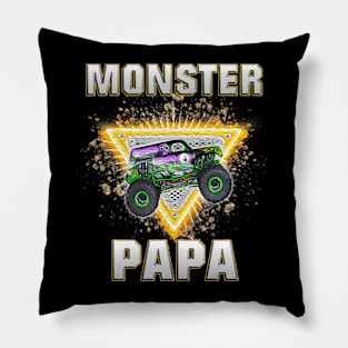 Monster Truck Papa Pillow