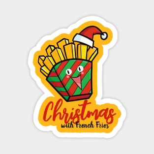 Cute christmas french fries Magnet