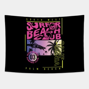California Surfer Beach club Tapestry