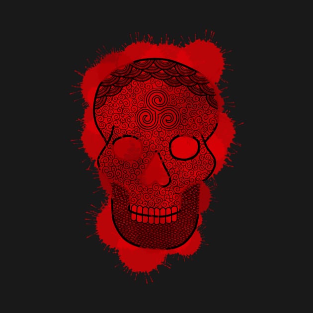 Bloody skull by HazImagination